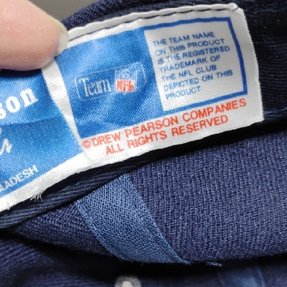 Authentic Drew Pearson Signed Dallas Cowboys Navy/Gray Snap Back Cap - Picture 9 of 11